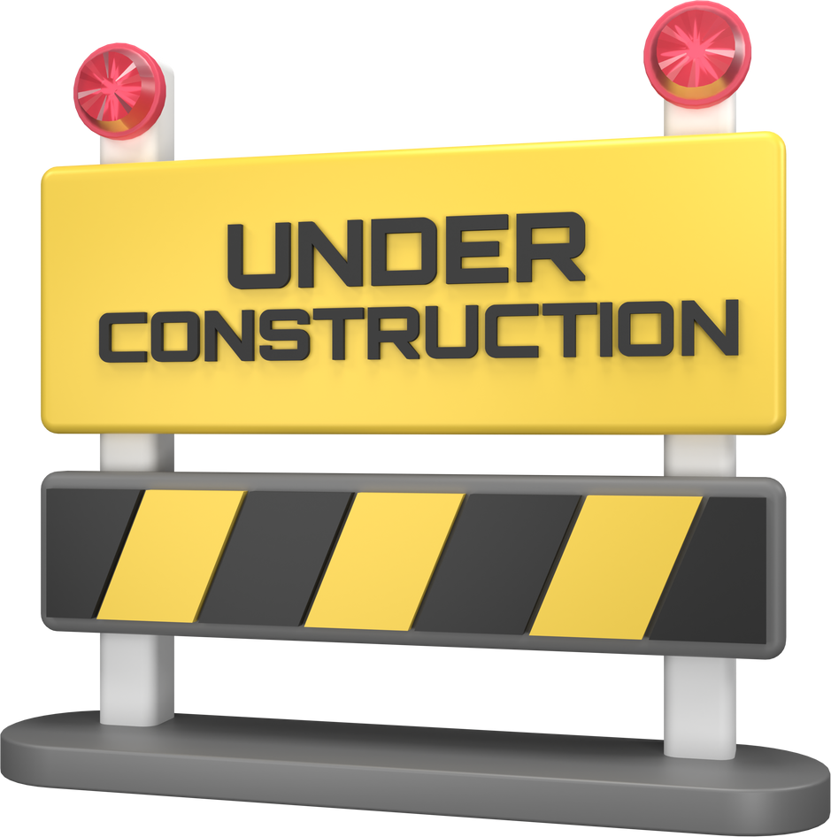 Under Construction 3D illustration